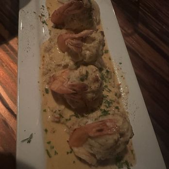 Dune Street RawBar & Grill - Stuffed crab shrimp over grits - Seafood Near Me - Nags Head, North Carolina