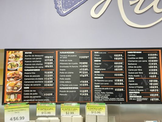 Menu photo 1 Mi Rancho Supermarket San Francisco, CA