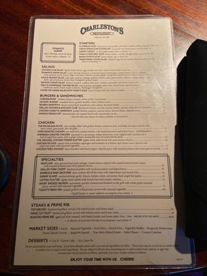 Menu photo 5 Charleston's Mesa, AZ