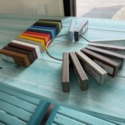 Patios Plus Destin - Color samples of HDPE "wood."