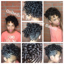 Coiled - Rod set and braid combo for hair. Currently growing out heat damaged hair.