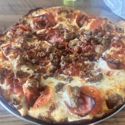 All meat pizza All meat pizza