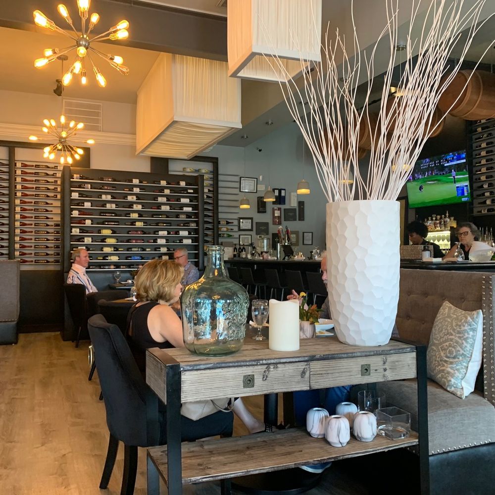 Flair Modern Cuisine   - Dining area next to bar - New American Near Me - Chapel Hill, North Carolina