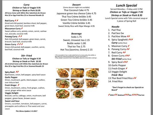 Menu photo 2 Thai in the Box Restaurant Conyers, GA Menu photo 2 Thai in the Box Restaurant Conyers, GA