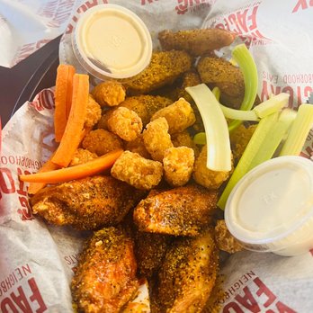 Wing Factory - chicken wings and carrots in a basket - Chicken Wings Near Me - Atlanta, Georgia Wing Factory - chicken wings and carrots in a basket - Chicken Wings Near Me - Atlanta, Georgia