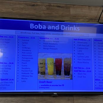 Osumo Poke - boba and drinks on a large screen - Japanese Near Me - Fremont, California Osumo Poke - boba and drinks on a large screen - Japanese Near Me - Fremont, California
