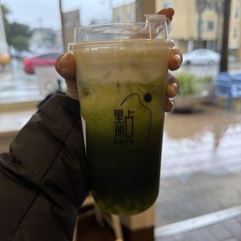 Dots Boba - Green Thai tea Green Thai Salted Cheese - Bubble Tea Near Me - San Francisco, California
