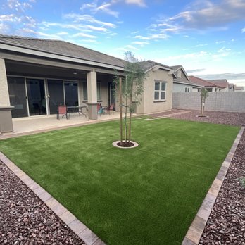 Cardinal Turf - View from SW corner looking back toward house. - Artificial Turf Near Me Cardinal Turf - View from SW corner looking back toward house. - Artificial Turf Near Me