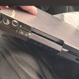 Broken hinge on laptop