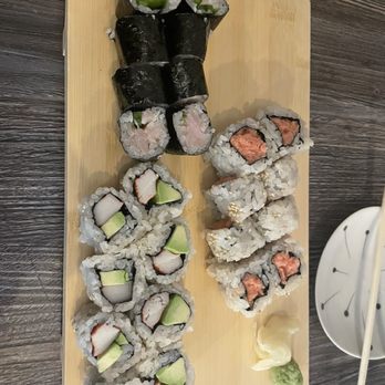 Omakase - California, spicy tuna, yellowtail with jalapeño. - Sushi Bars Near Me - New Fairfield, Connecticut
