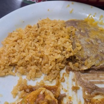 El Mariachi 2 - Spanish rice and refried beans.  It's good. Just the portion size is little. - Mexican Near Me - Aiea, Hawaii