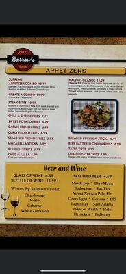 Menu photo 8 Barrow's Cafe and Grill Sonora, CA