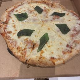 Cheese Pizza with Basil
