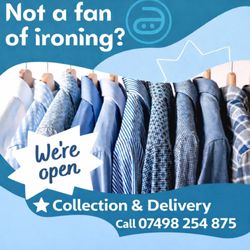 Crease Free Ironing Service - 24 hour turnaround time.