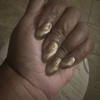 The Nail Parlor - Gold Cateye nail polish#4. They are dipped and then gel polished - Nail Salons Near Me - Spring, Texas The Nail Parlor - Gold Cateye nail polish#4. They are dipped and then gel polished - Nail Salons Near Me - Spring, Texas