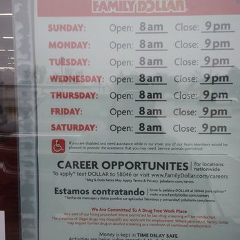 Family Dollar - Hours open - Discount Store Near Me - Watonga, Oklahoma