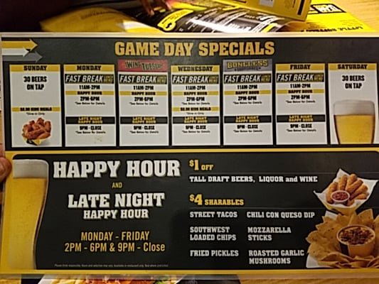 Menu photo 7 Buffalo Wild Wings Pinellas Park, FL Menu photo 7 Buffalo Wild Wings Pinellas Park, FL