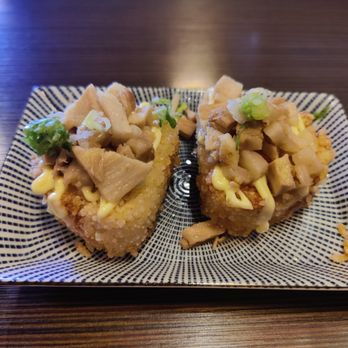 Udon Mugizo - San Jose - Crispy Onigiri Bites (looks nothing like the photo) - Japanese Near Me - San Jose, California Udon Mugizo - San Jose - Crispy Onigiri Bites (looks nothing like the photo) - Japanese Near Me - San Jose, California