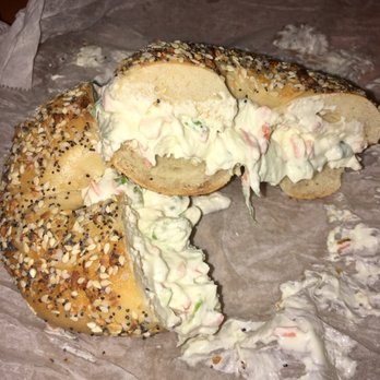 Bagels R US - Everything bagel with veggie cream cheese... yesssss please! - Bagels Near Me - Jacksonville, Florida Bagels R US - Everything bagel with veggie cream cheese... yesssss please! - Bagels Near Me - Jacksonville, Florida