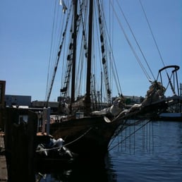 Schooner, docked