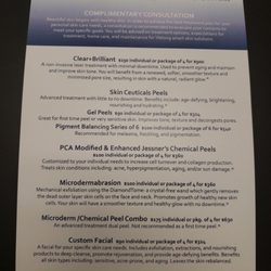 Integrity Esthetics - "Menu" page 1