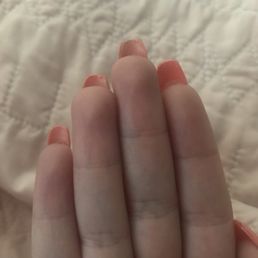 Nails were all different lengths Nails were all different lengths