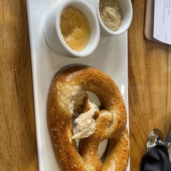IMBĪB Custom Brews - Pretzel with mustard and beer cheese - Brewpubs Near Me - Sparks, Nevada