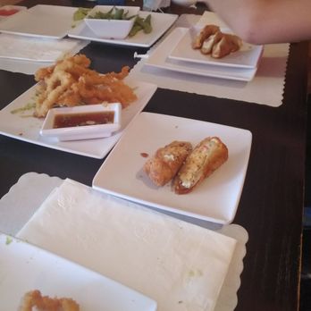 JJ Sushi - Yakiton, edemame, goyza, and calamari rings - Sushi Bars Near Me - Sparks, Nevada JJ Sushi - Yakiton, edemame, goyza, and calamari rings - Sushi Bars Near Me - Sparks, Nevada