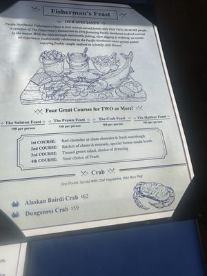 Menu photo 3 The Fisherman's Restaurant Seattle, WA