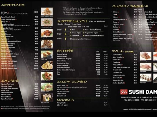 Menu photo 1 Sushi Damu Flower Mound Flower Mound, TX