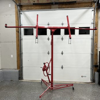RM of Richmond - Drywall lift, extends up to 16ft. Includes wheels for easy maneuverability. - Machine & Tool Rental Near Me RM of Richmond - Drywall lift, extends up to 16ft. Includes wheels for easy maneuverability. - Machine & Tool Rental Near Me