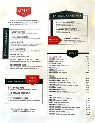 Menu photo 1 Strang Bar Overland Park, KS Menu photo 1 Strang Bar Overland Park, KS