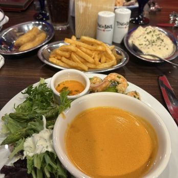 Texas de Brazil - Salad, shrimp,lobster bisque,fries, mashed potatoe - Steakhouses Near Me - Honolulu, Hawaii