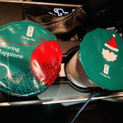 Gong Cha - Two 22oz milk teas - holiday covers :)