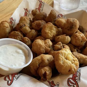 Drew's American Grill - Fried mushrooms. Really good. Breading was not heavy at all. Big portion too. - New American Near Me - Brooksville, Florida Drew's American Grill - Fried mushrooms. Really good. Breading was not heavy at all. Big portion too. - New American Near Me - Brooksville, Florida