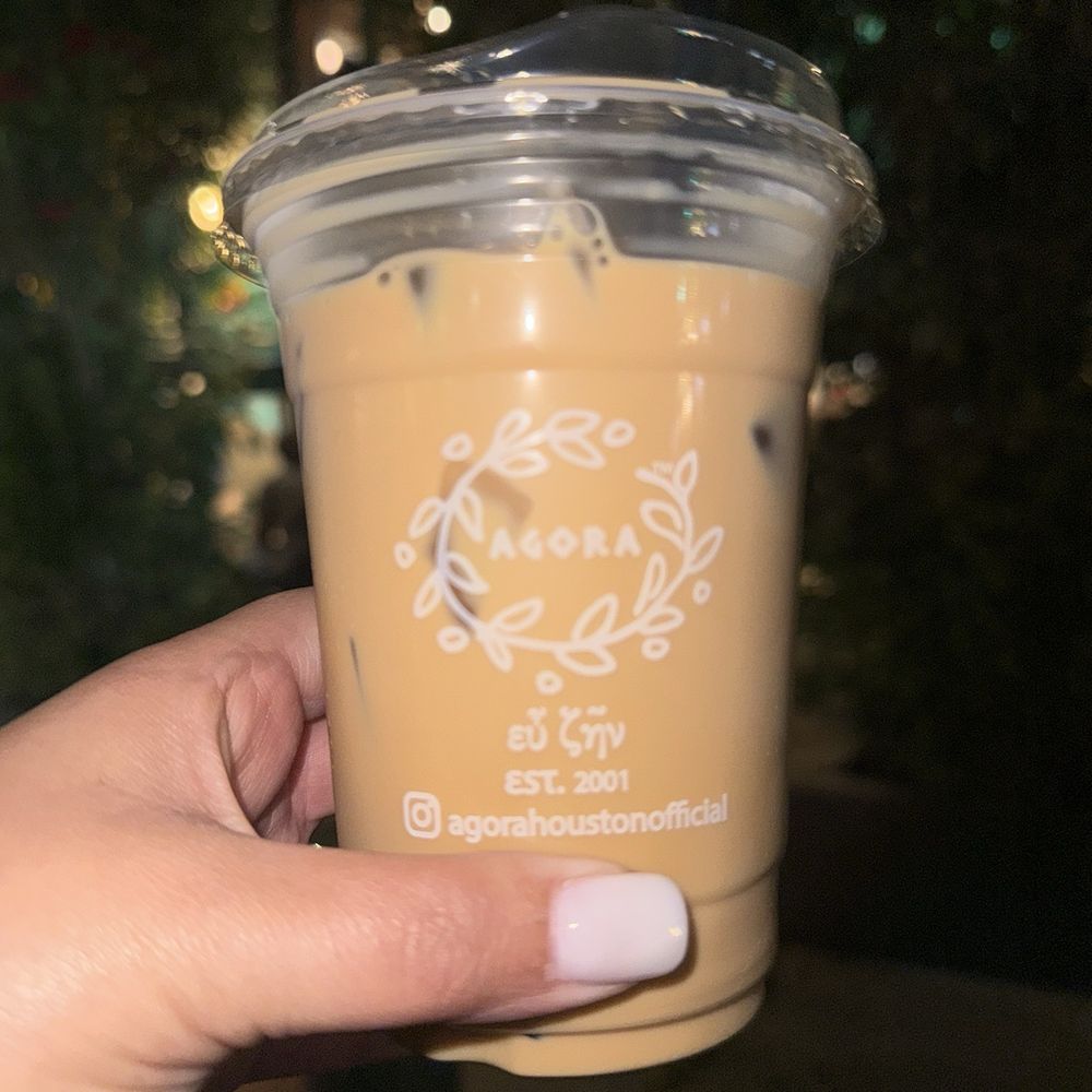 Agora - Vanilla iced latte - Coffee & Tea Near Me - Houston, Texas Agora - Vanilla iced latte - Coffee & Tea Near Me - Houston, Texas