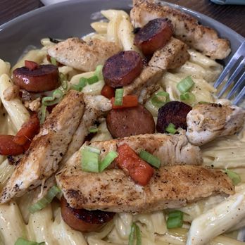 The Local 706 - Cajun chicken and sausage alfredo bowl - Bars Near Me - Athens, Georgia