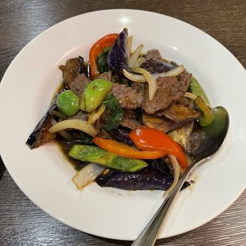 O-R THAI - Spicy Eggplant with beef - Thai Near Me - Agoura Hills, California O-R THAI - Spicy Eggplant with beef - Thai Near Me - Agoura Hills, California