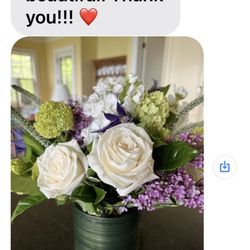 M on the Square - A very happy recipient of beautiful flowers from M on the Square.