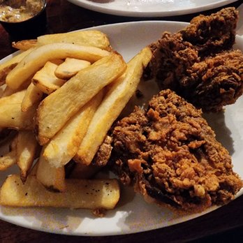 Brown Chicken Brown Cow - Fried Chicken Platter, steak fries - Barbeque Near Me - Hampton, Virginia
