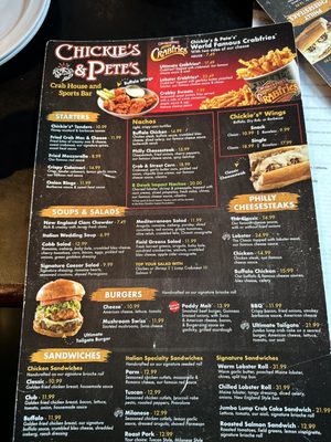 Menu photo 5 Chickie's & Pete's Bordentown, NJ