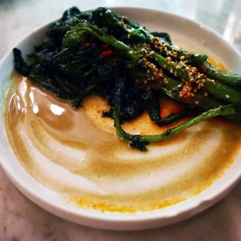 Ladybird - Broccoli Rabe - Sichuan Chili, Lemon Verbena, Hemp Seed Butter - Vegan Near Me - New York, New York Ladybird - Broccoli Rabe - Sichuan Chili, Lemon Verbena, Hemp Seed Butter - Vegan Near Me - New York, New York