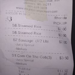 Mighty Crab - I was charged $3.50 for cirn on the Cobb when the website showed the price as $3.00. the restaurant refused to honor the advertised price.