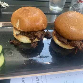 Handsome Hog - Brisket sliders from in between menu. I prefer the cuban - Southern Near Me - St Paul, Minnesota