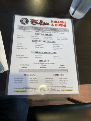 Menu photo 5 Endless Hibachi And Sushi Peabody, MA