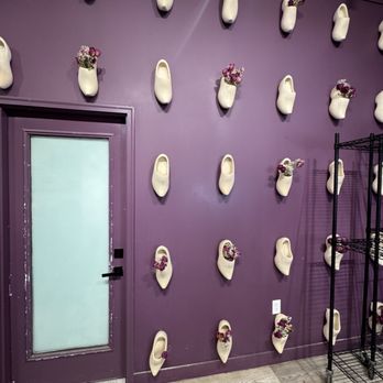 The Flower Boys - Cool wall of wooden shoes - Florists Near Me - Indianapolis, Indiana The Flower Boys - Cool wall of wooden shoes - Florists Near Me - Indianapolis, Indiana