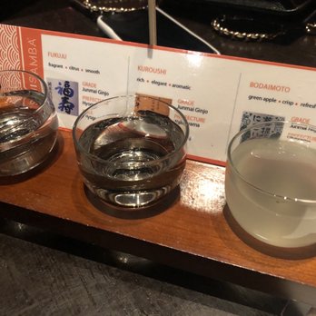 Sushisamba - Sake flight - Asian Fusion Near Me - Las Vegas, Nevada