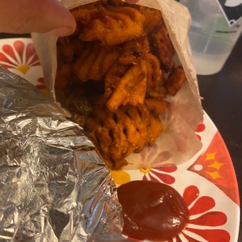 The Patio - Sweet Potato Waffle Fries - Barbeque Near Me - Lombard, Illinois The Patio - Sweet Potato Waffle Fries - Barbeque Near Me - Lombard, Illinois
