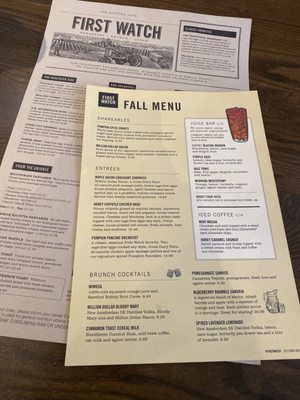 Menu photo 5 First Watch Coral Springs, FL