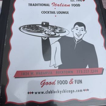 Club Lucky - Menu - Italian Near Me - Chicago, Illinois Club Lucky - Menu - Italian Near Me - Chicago, Illinois